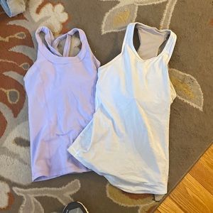 2 lulu work out tops size size S